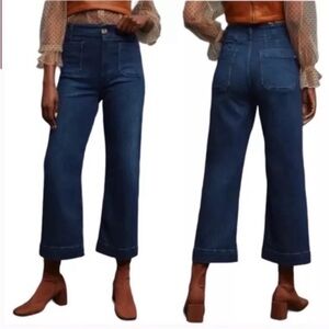 Anthropologie Pilcro The Skipper Cropped Wide Leg Jeans